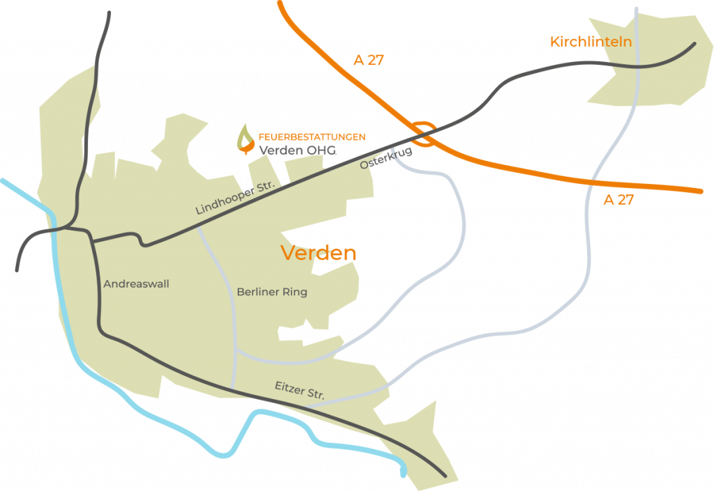 Anfahrt Krematorium Verden